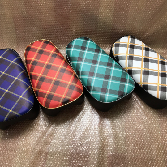 1967 Honda Monkey Z50 Z50M Seat Cover. Blue Tartan Cover Repro To NOS Motorcycle High Quality.