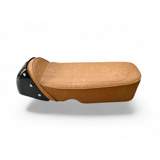 Honda SS50 SS50Z Brown Seat Black Cowl Cafe Racer Motorcycle