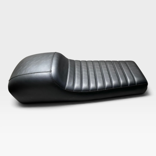 1977-1981 Suzuki GS550 B C E N Black Classic Style Metal Pan Seat