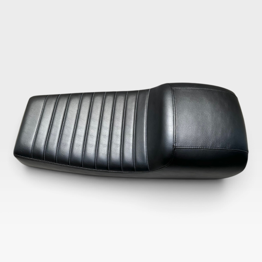 1977-1981 Suzuki GS550 B C E N Black Classic Style Metal Pan Seat
